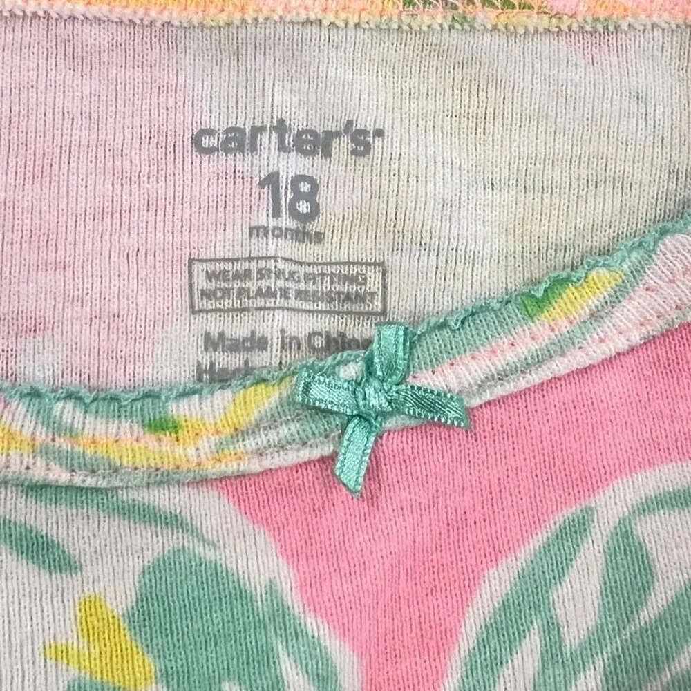 Carter's 18m Pink Butterfly Pajamas